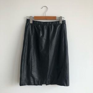 Aritzia Babaton Leather Skirt